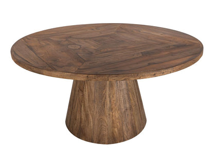 Franz 60" Teak Round Dining Table - Earth