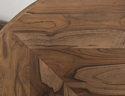 Franz 60" Teak Round Dining Table - Earth