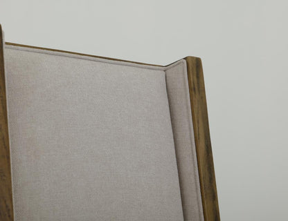 Franz Dining End Chair - Ivory & Earth