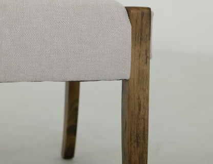 Franz Dining End Chair - Ivory & Earth