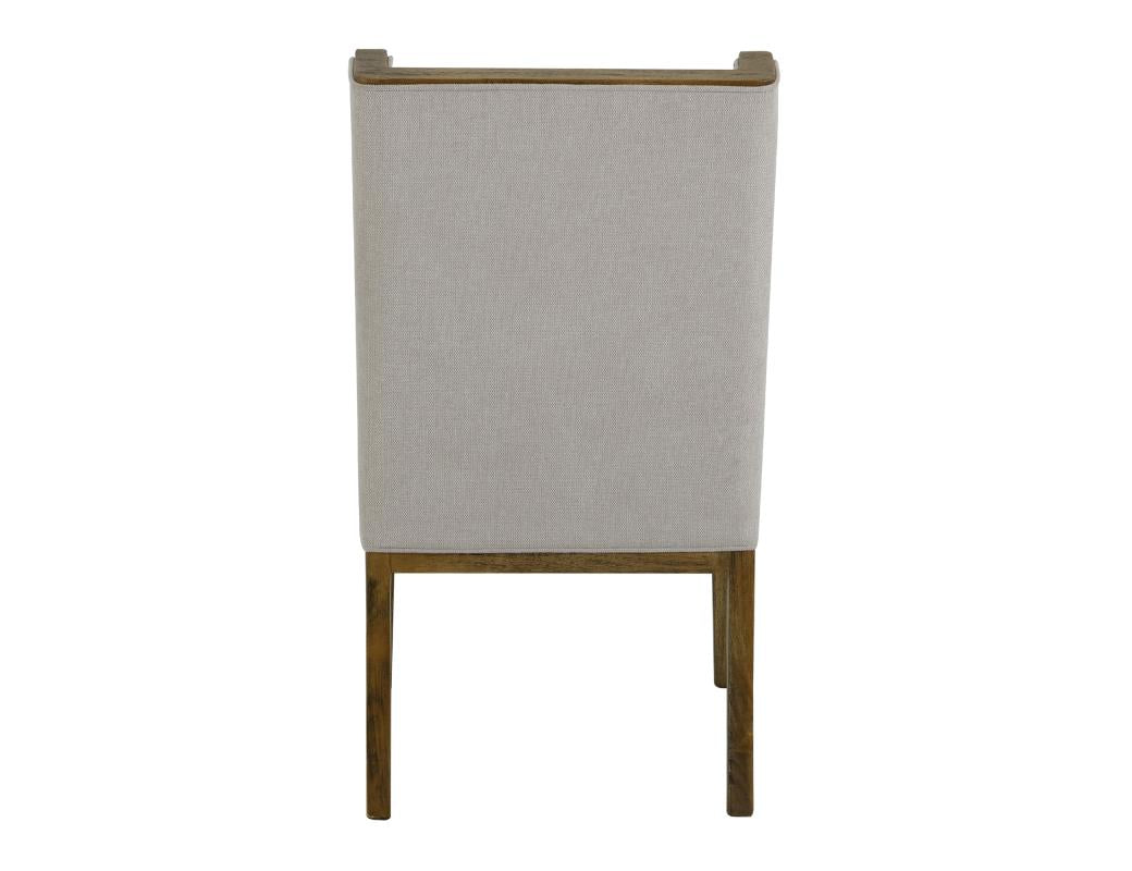 Franz Dining End Chair - Ivory & Earth