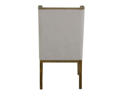 Franz Dining End Chair - Ivory & Earth