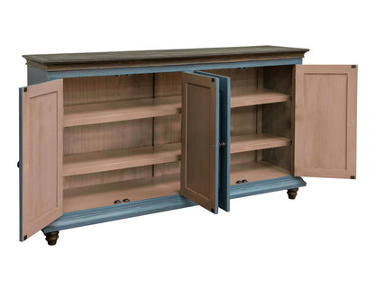 Greta 71" 4 Door Reclaimed Pine Sideboard