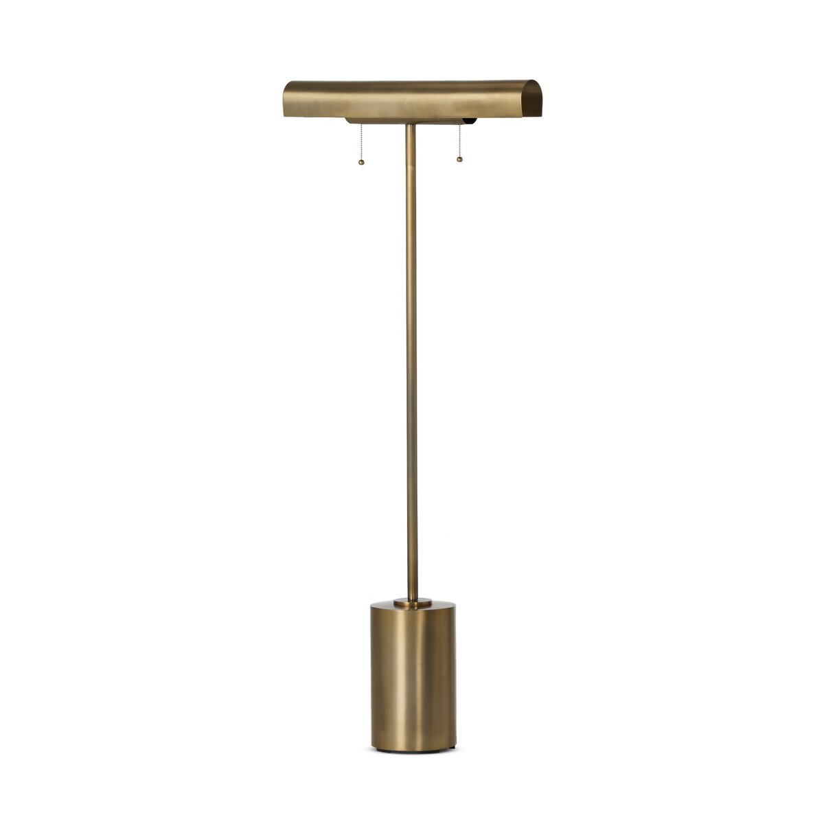 Mylah 24" Floor Lamp - Aged Brass Iron