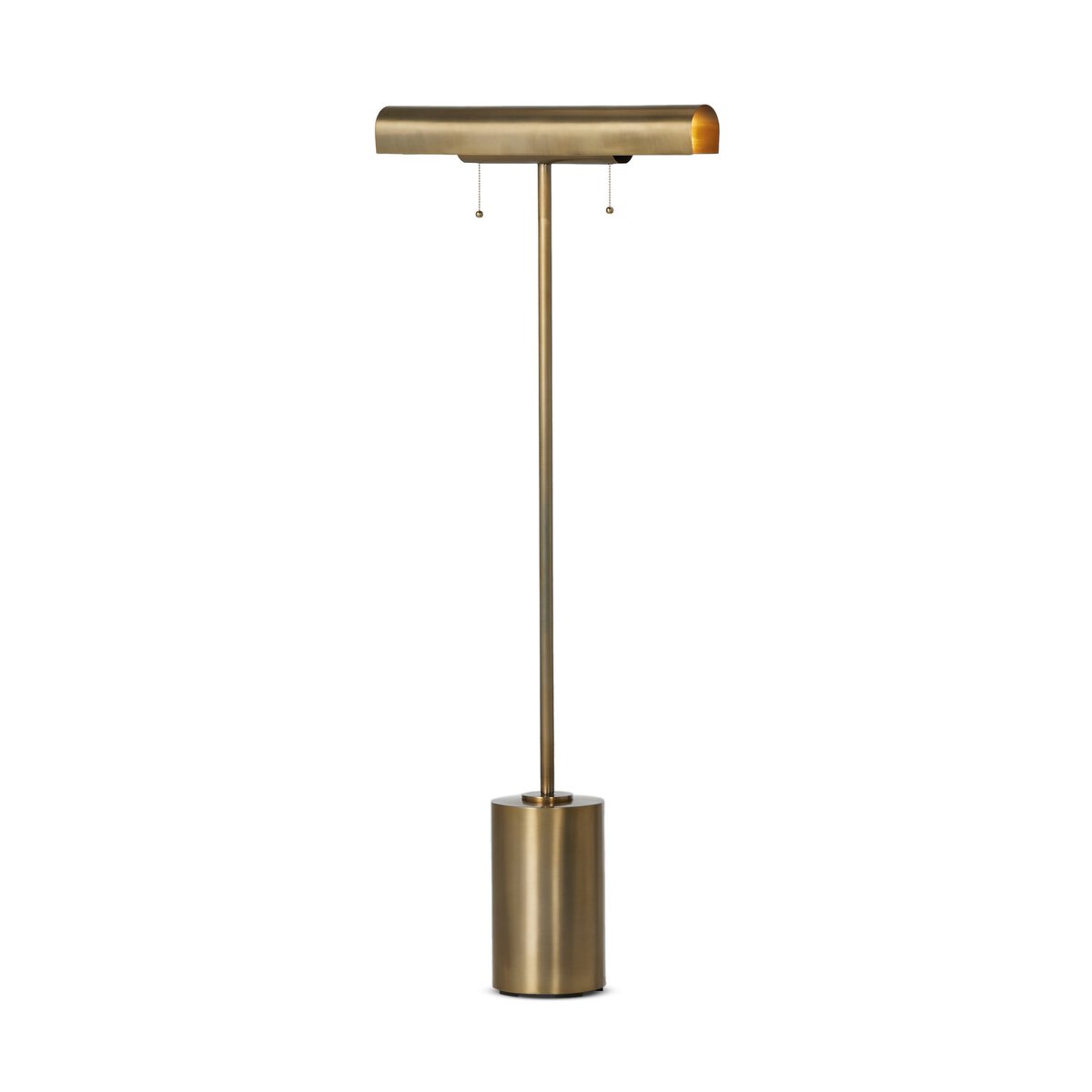 Mylah 24" Floor Lamp - Aged Brass Iron