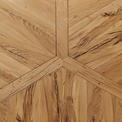 Samara 55" Round Coffee Table - Natural Reclaimed French Oak