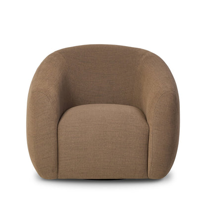 Isabella 39" Swivel Chair - Performance Mushroom