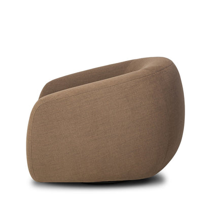 Isabella 39" Swivel Chair - Performance Mushroom