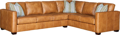 Casey 123" x 98" Wide Track Arm Sectional - Preserve Sycamore