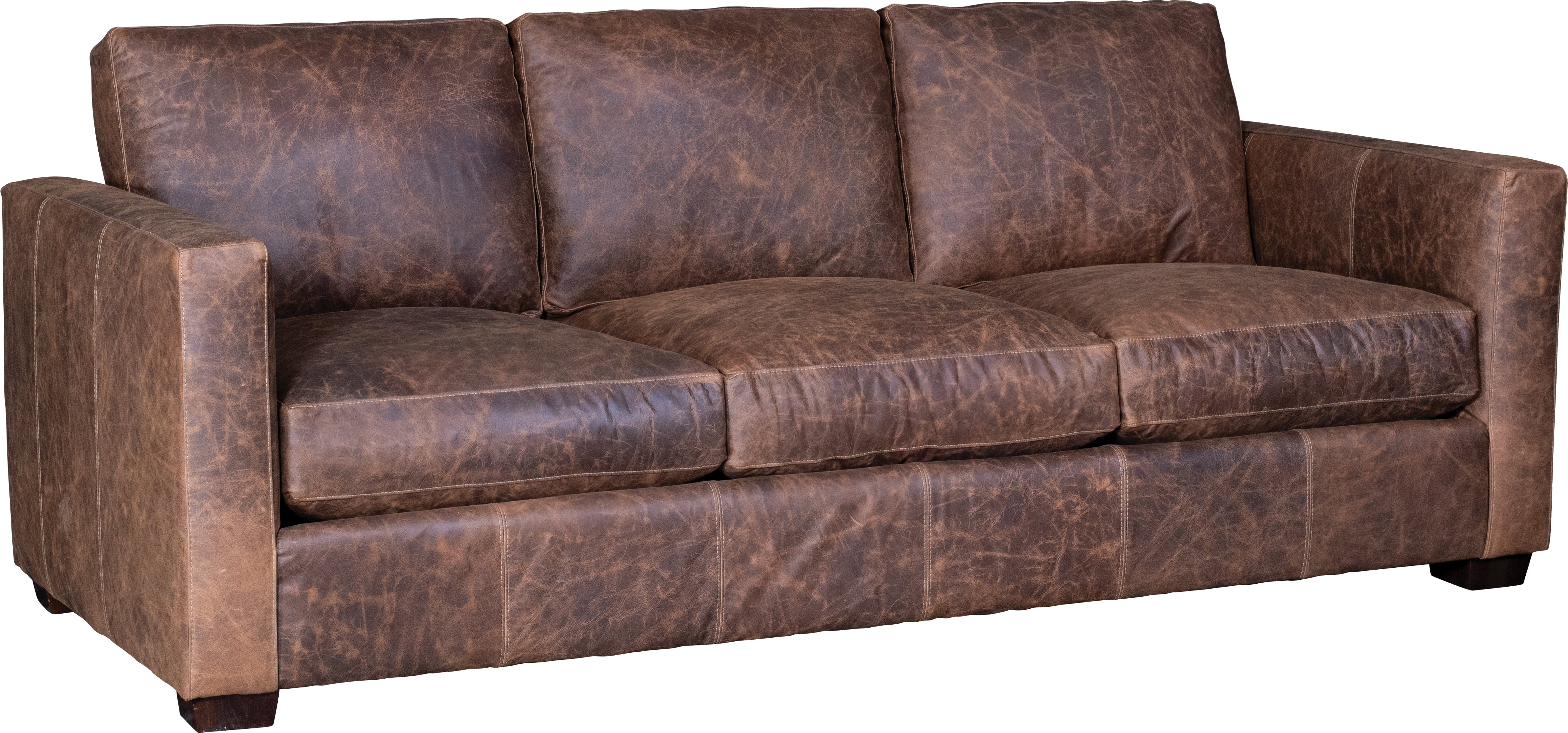 Casey 91" Wide Track Arm 3 Cushion Sofa - Coyote Cigar