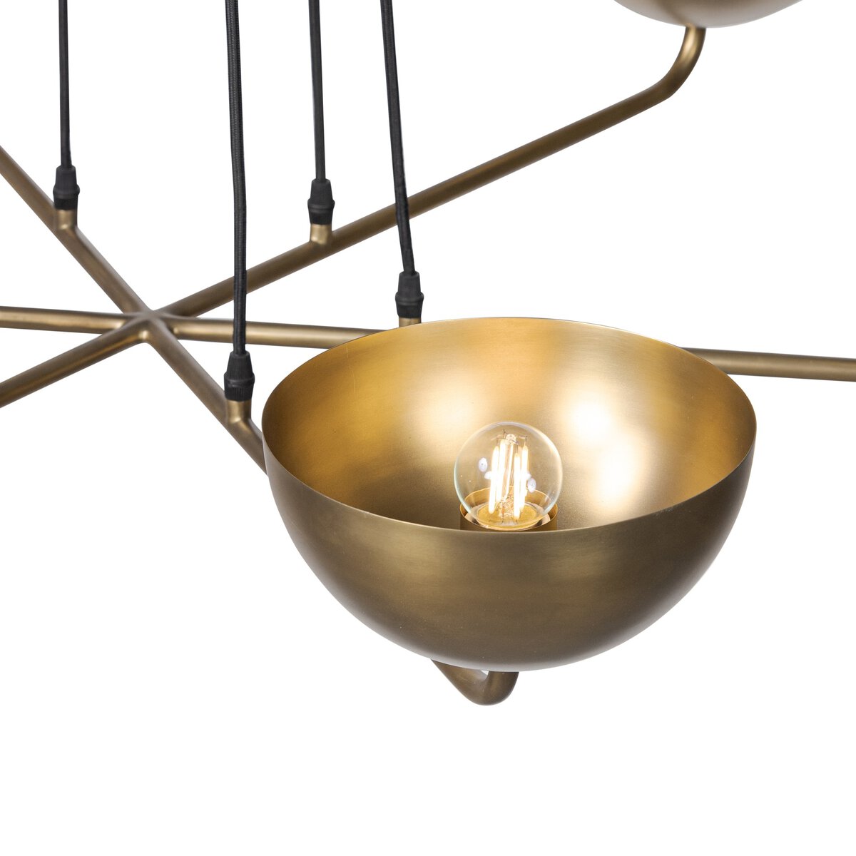 Leland 44" Chandelier - Aged Brass