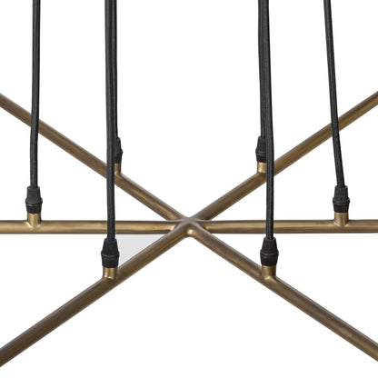 Leland 44" Chandelier - Aged Brass