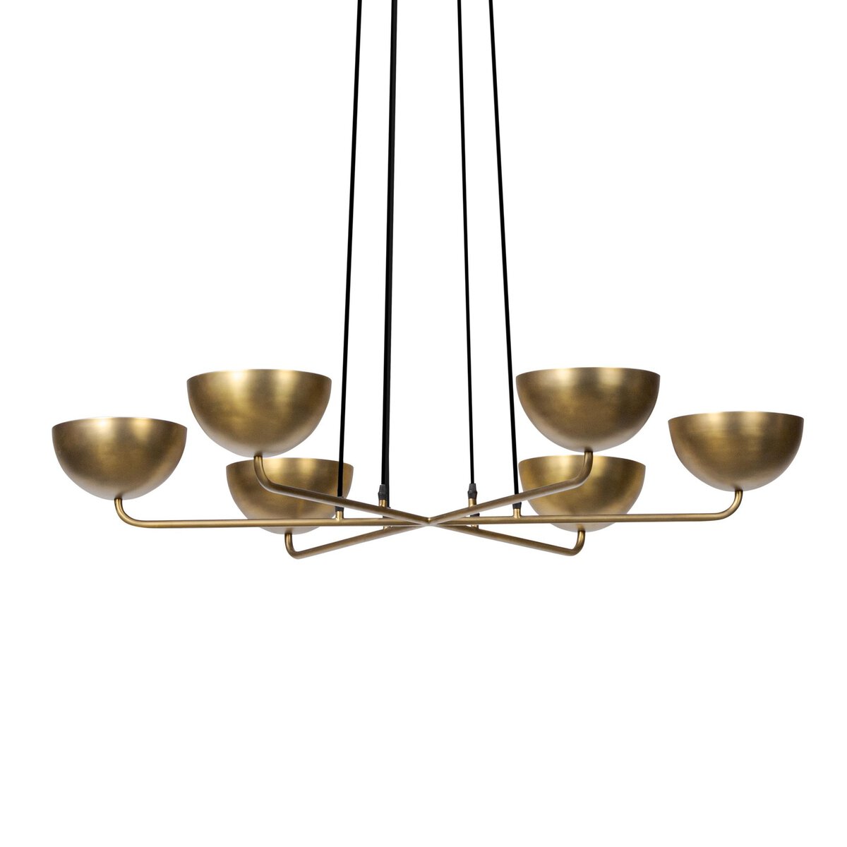 Leland 44" Chandelier - Aged Brass