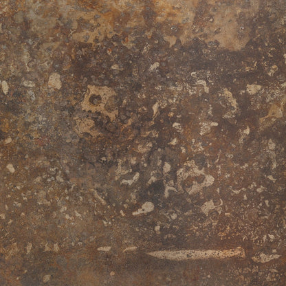 Melinda 48" Oak Round Coffee Table - Burnt Bleached