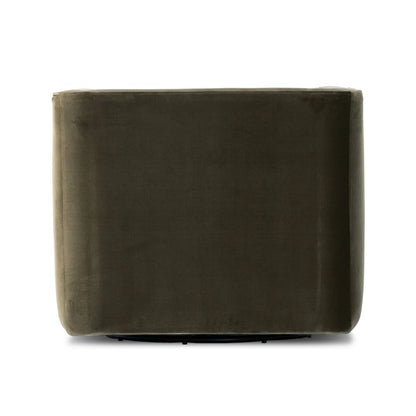 Philips 34" Upholstered Swivel Chair - Surrey Olive