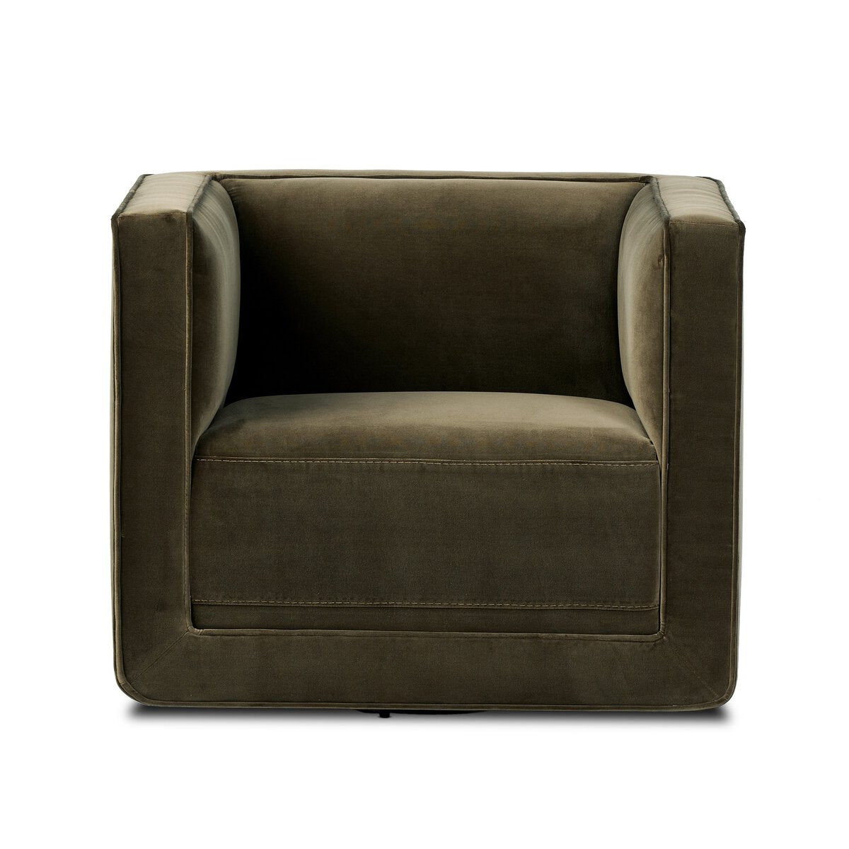 Philips 34" Upholstered Swivel Chair - Surrey Olive