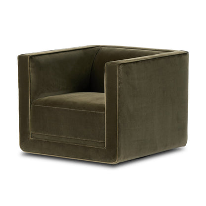 Philips 34" Upholstered Swivel Chair - Surrey Olive