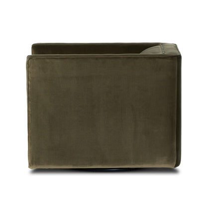 Philips 34" Upholstered Swivel Chair - Surrey Olive