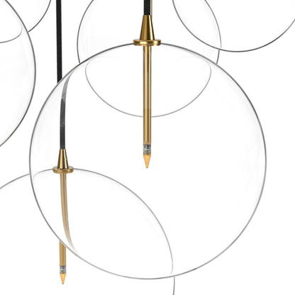 Amara 29" 7 Bulb Chandelier - Clear Glass