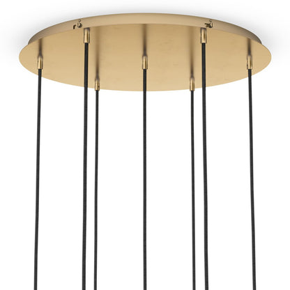 Amara 29" 7 Bulb Chandelier - Clear Glass