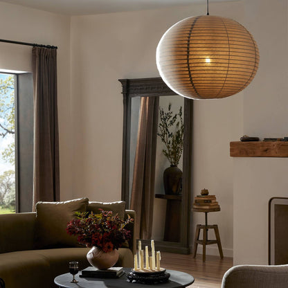 Delancy 26" Pendant - Tan Linen