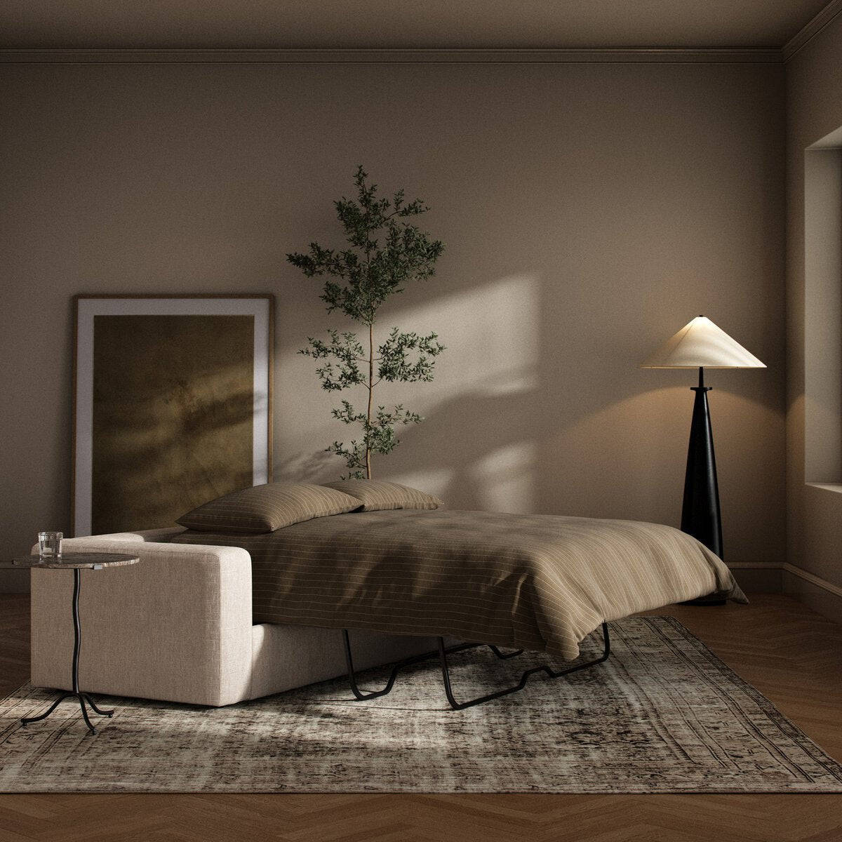 Michelle 95" Sleeper Sofa - Natural