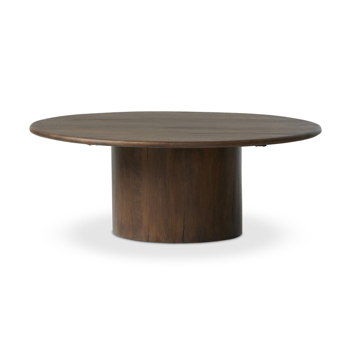 Helmut 41" Round Coffee Table - Aged Belgium Bleach