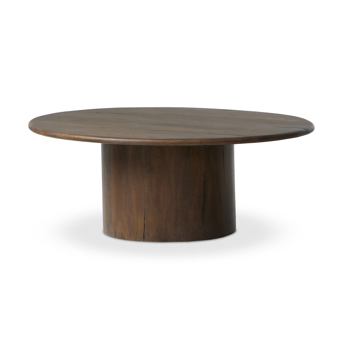 Helmut 41" Round Coffee Table - Aged Belgium Bleach