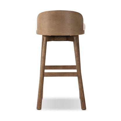 Ashleigh Bar Stool - Performance Thames Cream + Oak