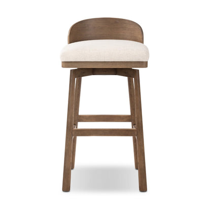 Ashleigh Bar Stool - Performance Thames Cream + Oak