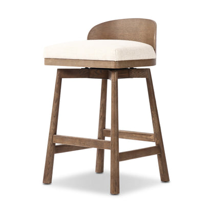 Ashleigh Counter Stool - Performance Thames Cream + Oak