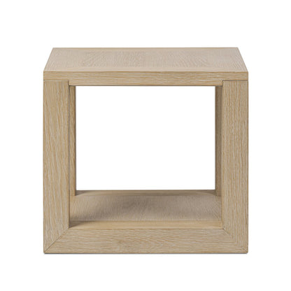 Maris 22" Square End Table - Bleached Oak