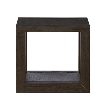 Maris 22" Square End Table - Dark Anthracite Oak