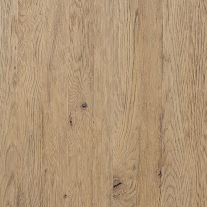 Cecilia 59" Round Oak Coffee Table - Smoked Oak