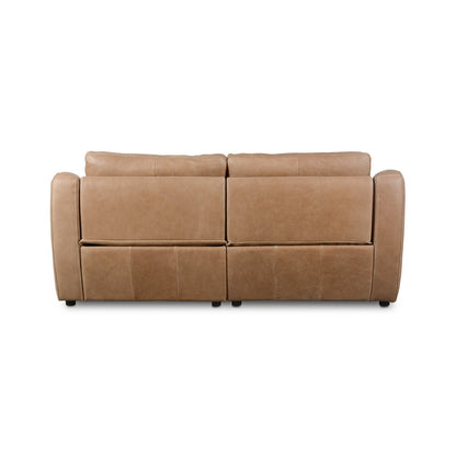 Amata 83" Top Grain Leather 2 Cushion Power Motion Sofa - Palermo Drift