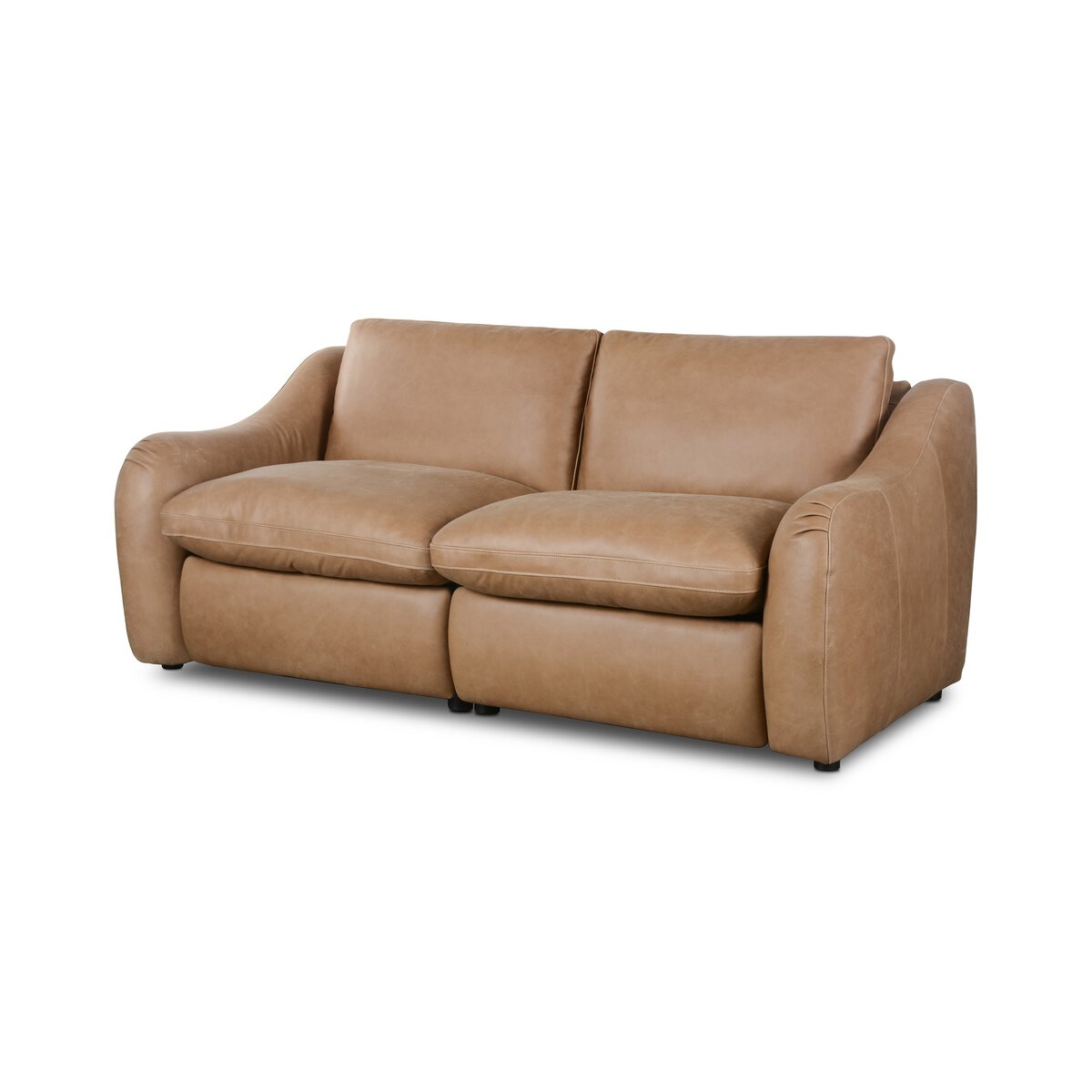 Amata 83" Top Grain Leather 2 Cushion Power Motion Sofa - Palermo Drift