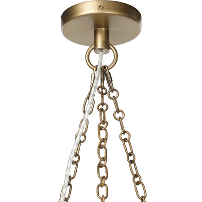 Tangel 24" Pendant - Antique Brass Iron