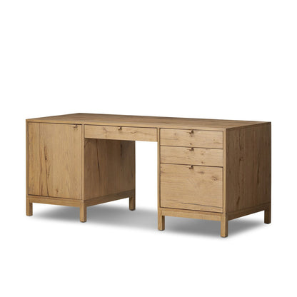 Terran 70" Executive Desk - Worn Oak