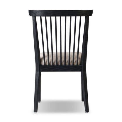 Kinsley Dining Chair - Colors Savoy Parchment + Black Ash