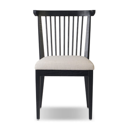 Kinsley Dining Chair - Colors Savoy Parchment + Black Ash