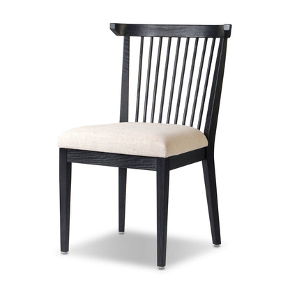 Kinsley Dining Chair - Colors Savoy Parchment + Black Ash
