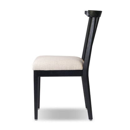 Kinsley Dining Chair - Colors Savoy Parchment + Black Ash
