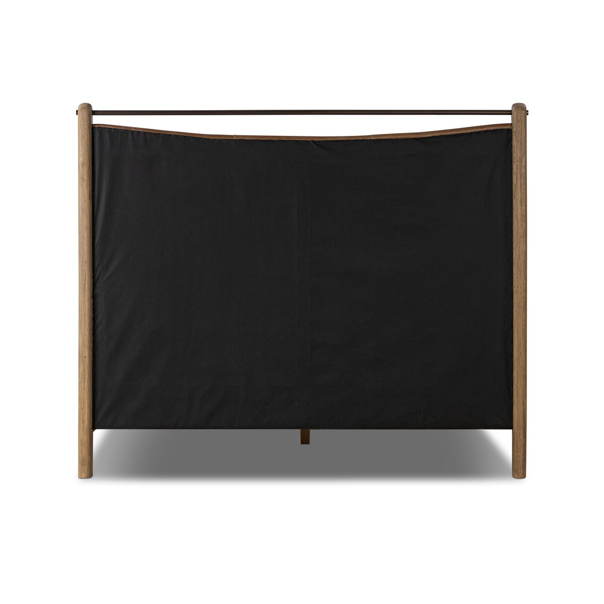 Dessen 65" Queen Top Grain Leather Bed - Oak + Sonoma Chestnut