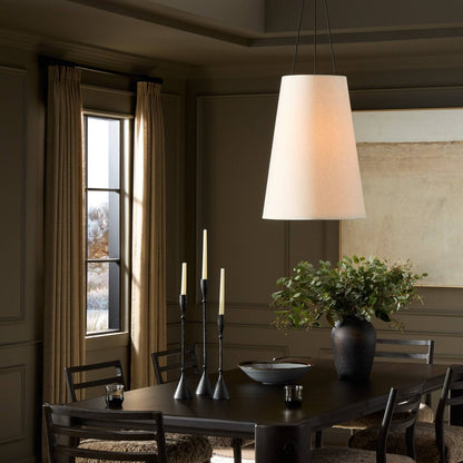 Prim 19" Large Pendant - Beige Linen