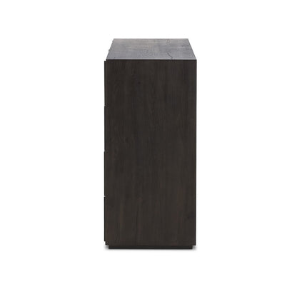 Kienna 75" 6 Drawer Dresser - Smoked Black