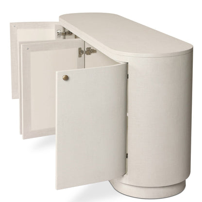 Marjorie 72" 4 Door Sideboard - Ivory Painted Linen