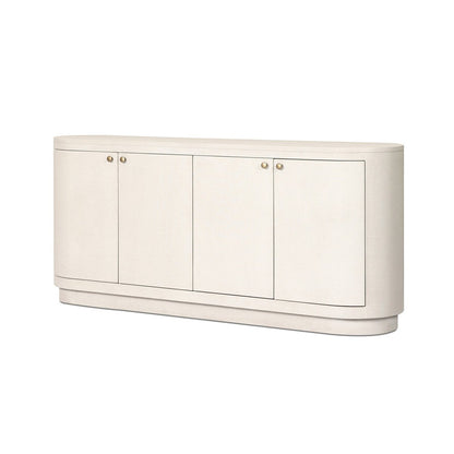 Marjorie 72" 4 Door Sideboard - Ivory Painted Linen
