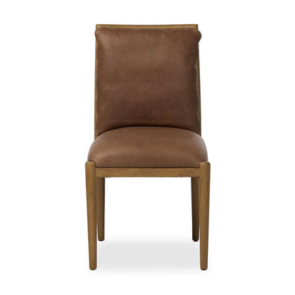 Calliope 20" Top Grain Leather Dining Chair - Palermo Drift