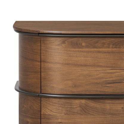 Hartford 82" Rounded Sideboard - Toasted Walnut