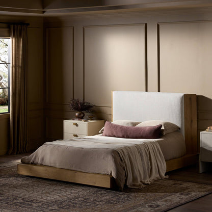 Genevieve 89" King Bed - Performance Omari Natural